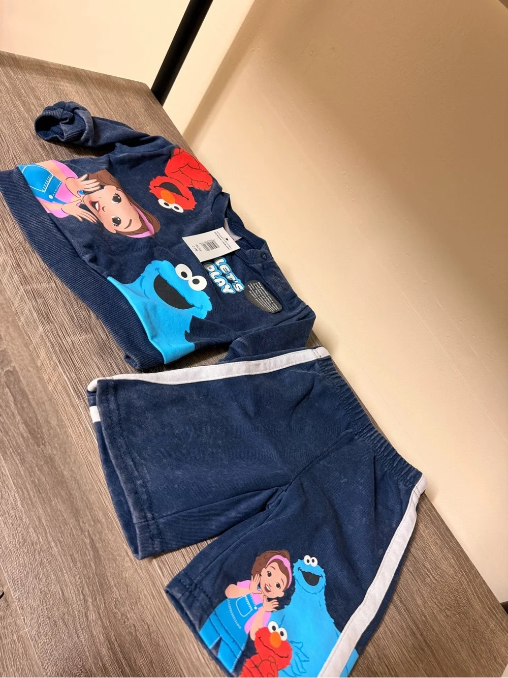 (NEW) Ms. Rachel x Sesame Street Sweatshirt & Jogger Set